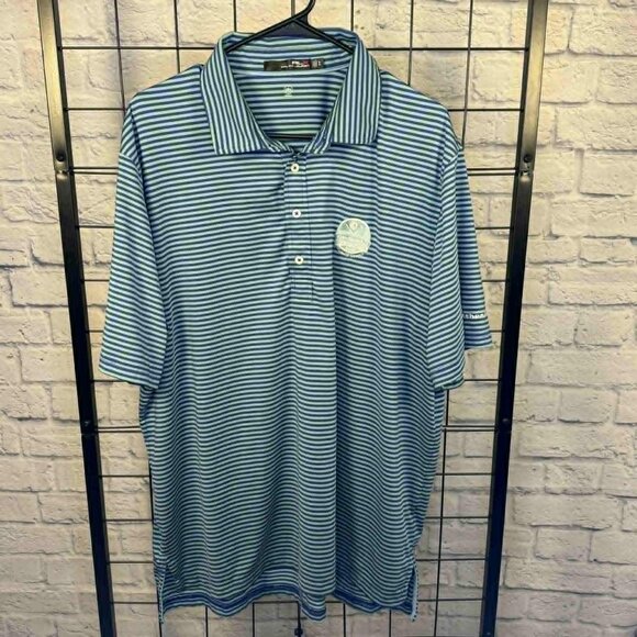 RLX Ralph Lauren Men's XL Striped Polo – KitchenAid Senior PGA 2020 - Picture 1 of 6